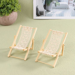 Tumbona plegable para casa de muñecas, tumbona, modelo de casa de muñecas, Mini muebles, accesorios, 1/12