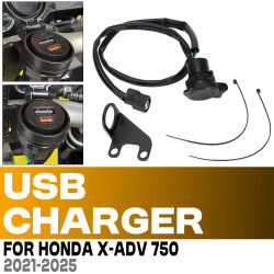 Para Honda X-ADV 750 XADV750 2021-2025 12V QC3.0 USB PD cargador impermeable manillar de motocicleta teléfono accesorios de carga rápida