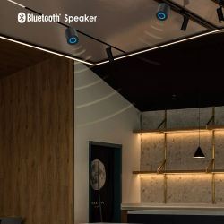 Altavoz Bluetooth de pista magnética V5.4, caja de sonido estéreo inalámbrica T26 /M20/luz de pista magnética integrada, luz LED de respiración