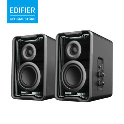 Altavoces de Escritorio EDIFIER QR30 2.0, 30W RMS, Bluetooth 5.4, Efectos de Luz RGB, Tweeter de Cúpula de Seda, Altavoces Multipunto para Juegos