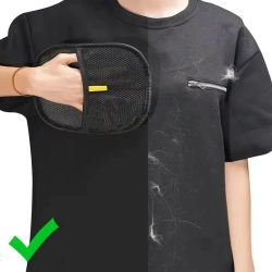 Paquete de 2 cepillos reutilizables para quitar pelusas y guante antiestático para eliminar el pelo de mascotas de muebles y ropa.