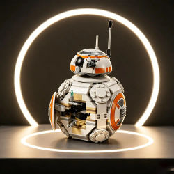 MOC 569 piezas Robot de conflicto interstellar estelar BB-8 Droid Astromech Modelo de rompecabezas Regalo para fiestas y festivales