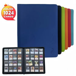 ​ ​ Carpeta para tarjetas de 16 bolsillos (1024 tarjetas) – Almacenamiento resistente de calidad industrial para tarjetas TCG y deportivas. El sueño del coleccionista