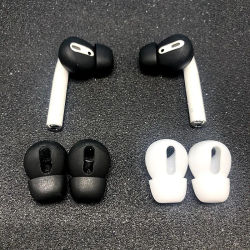 Almohadillas de Silicona Suave para Apple AirPods 1/2, Fundas Antideslizantes para Auriculares, Almohadillas para Auriculares Inalámbricos Bluetooth