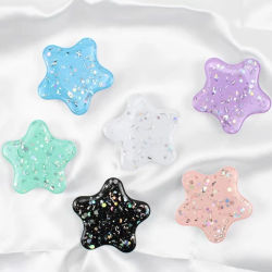 El nuevo soporte para teléfono móvil con forma de estrella de Patrick Star, soporte para teléfono móvil con purpurina, adecuado para cualquier teléfono móvil y móvil