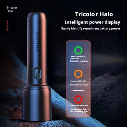 Philips 2024 nueva linterna retráctil con zoom de carga directa enfoque disparo lejano atenuación de cinco polos