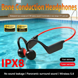LZQLY auriculares de conducción ósea auriculares inalámbricos para natación IPX8 Bluetooth 5,3 con micrófono impermeable ejercicio Fitness 2026