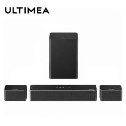 Barra de Sonido Envolvente Virtual ULTIMEA 5.1, Sistema de Sonido Envolvente 3D, Barra de Sonido para TV con Subwoofer y Altavoces Traseros, Poseidon D50