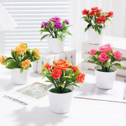 1/3 Piezas de Planta Artificial en Maceta, Decoración de Escritorio, Hogar, Oficina, Estante, Paisaje de Mesa, Bonsái, Accesorios para Bodas y Fiestas