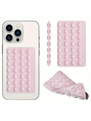 Soporte para teléfono con ventosa de silicona de doble cara, soporte Universal de 28 almohadillas para tableta y cargador