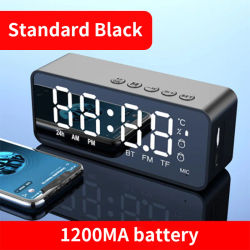 Altavoz Bluetooth inalámbrico G50 con Mini tarjeta FM, espejo, despertador, puesto de Audio, recepción, instrucción de voz K