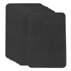 Parches de reparación autoadhesivos de tela de lino, parche de reparación de tela de sofá para muebles, reparación de ropa, 6 uds.