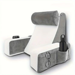 Almohada de lectura para cama, almohada extragrande para reposabrazos, almohada de descanso para cama de espuma viscoelástica para leer, TV, juegos, cojín cómodo para cama y silla