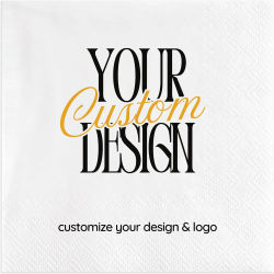 Servilletas de Papel Personalizadas con su Diseño para Bodas, Cócteles, Baby Shower, Cumpleaños, Despedidas de Soltera y Decoración