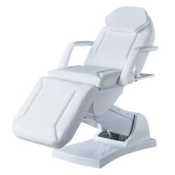 Cama Facial Eléctrica de 3 Motores, Silla de Esteticista Ajustable, Mesa de Masaje para Spa Médico, Muebles de Salón de Belleza para Extensión de Pestañas