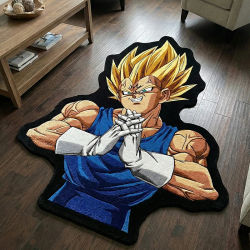 Alfombra de diseño de DragonBall Vegeta de Anime, alfombra decorativa antideslizante para dormitorio, sala de estar, habitación de niños, colección de alfombras de regalo de cumpleaños