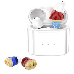 Audífono Recargable, Mini Altavoz Inalámbrico, Auricular Invisible para Personas Mayores