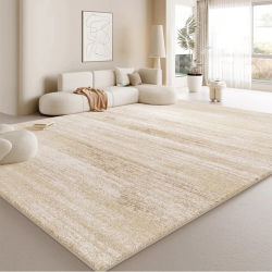 Alfombras estilo crema para dormitorio, alfombra gruesa lavable para suelo de salón, decoración para sala de estar, alfombra de felpa, alfombra suave y esponjosa para el hogar