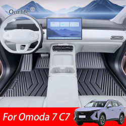 Alfombrillas de TPE para Omoda 7 C7 2026 2027, Alfombras Resistentes a la Suciedad, Cubierta para el Suelo, Accesorios Interiores para Auto