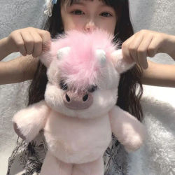 Juguetes de peluche de la serie Creative Run Fast, animales de peluche de dibujos animados, suaves y lindos, terneros West Highland, muñecos de apego para bebés, colgante para regalos infantiles