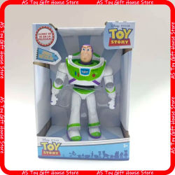 Figura de Acción de Buzz Lightyear de Toy Story, Modelo de Juguete, Muñeco Robot para Niños, Regalo de Cumpleaños, Obra de Arte Coleccionable Hecha a Mano
