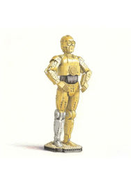 1140 Uds. MOC Space War C-3PO Robot muñeca modelo de acción bloques de construcción DIY montaje de bloques de construcción juguetes educativos regalos