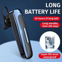 Auriculares inalámbricos Bluetooth con micrófono, auriculares con cancelación de ruido, manos libres, con cancelación de ruido para conducir negocios