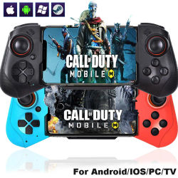 Controlador de teléfono móvil para iPhone/Android/Steam, mando inalámbrico, Bluetooth, Control de juegos, mango de juego elástico, Joystick para PC
