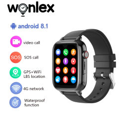 Wonlex 4G niños reloj inteligente GPS WiFi Video llamada Anti pérdida rastreador monitoreo de ritmo cardíaco 800mAh batería kt34 niños SmartWatch