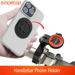 Soporte para teléfono móvil de bicicleta de aleación de aluminio, soporte ajustable para teléfono de bicicleta, soporte para teléfono MTB, accesorios para ciclismo, Clip para manillar de motocicleta