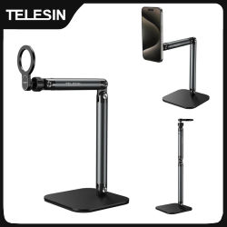 TELESIN Universal magnético teléfono móvil soporte de fotografía de liberación rápida soporte de teléfono de aleación de aluminio para teléfono inteligente