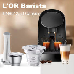 Para PHILIPS L'OR Barista cápsula reutilizable cafetera Espresso filtro de acero inoxidable accesorios para cafetera