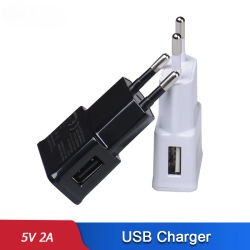 Cargador USB de pared, adaptador de cargador de enchufe europeo de 1 puerto, Mini cargador de teléfono para iPhone 12 Pro Max Xiaomi Mi 9 Redmi Note 7 6 Pro