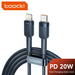 Toocki-Cable USB tipo C a iP de carga rápida para iPhone, Cable de iluminación de carga rápida para iPad Air Airpods, 2.4A, 14, 13, 12 Pro Max
