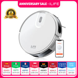 Robot aspirador ILIFE V20, succión 5000Pa, navegación inteligente SOF LiDAR, Control por aplicación, limpieza personalizable, carga automática