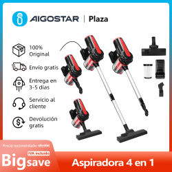 Aspiradora con Cable, Succión Potente 16KPa Aspiradora Vertical, Cable de 6m, 4 en 1 de Mano sin Bolsa, Incluye 4 Accesorios