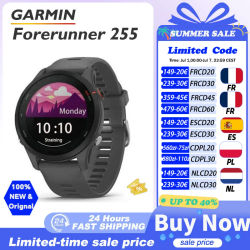 Garmin Forerunner 255 Sports Smartwatch 46mm 1.3'' Pantalla a color 14 días Vida de la batería 4GB RAM NFC Bluetooth Wifi 5ATM Impermeable