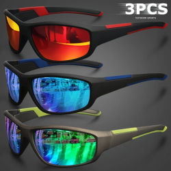 Gafas de sol polarizadas deportivas para hombre, gafas de sol ligeras con visión nocturna para hombre, gafas de sol con espejo para ciclismo, conducción, pesca, UV400
