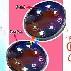 Insignia Electrónica Ebadge con Soporte para Colgar, Imagen y Video, Súper Larga Duración, Transmisión Bluetooth, Insignia de Anime y Animación