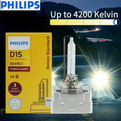 Philips D1S Xenon HID 35W Bombilla de Faro 4200K Blanca Original para Reemplazo y Mejora de Automóviles, Estándar Original