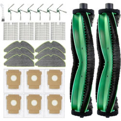 CKFAM-Piezas de repuesto para robot aspirador Irobot Roomba 115 Combo / 115 Combo+: cepillos giratorios, filtros, almohadillas d