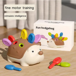 Erizo Montessori juguetes para bebés coordinación mano-ojo entrenamiento de Motor fino desarrollar concentración juguete educativo sensorial para niños