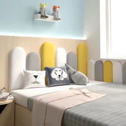 Cabecero de arco de 20x40cm, muebles de dormitorio, decoración de habitación iluminada, cabezal de cama, paneles de pared anticolisión para guardería, 1 ud.