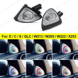 Para mercedes-benz C Glc E S W205 W213 W222 X253 64 colores Led altavoz Tweeter giratorio Rgb luz ambiental Led accesorio de bocina 3d