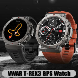 VWAR t-rex 3 GPS reloj inteligente 5 ATM impermeable incorporado de doble banda GNSS brújula militar deporte Smartwatch hombres 2025 nuevo para Xiaomi