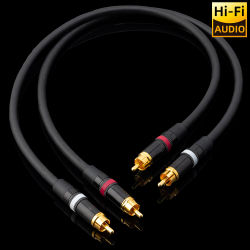 ■ Japón Mogami 2549 HIFI RCA a RCA Cable de interconexión de Audio conductores OFC enchufe chapado en oro para Monitor de estudio preamplificador DAC