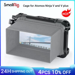 SmallRig-jaula de ajuste de forma para Atomos Ninja V, 5 ", 4K, Monitor de grabación, con rieles incorporados NATO, abrazadera de Cable-2209