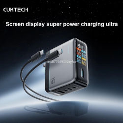CUKTECH 10 GaN Super Charger Ultra AD 1204U Cargador Rápido USB-C con Pantalla Táctil y Control de Temperatura Seguro, Nuevo