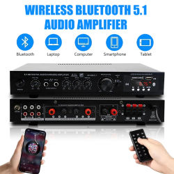 AV-369BT Bluetooth 5,1 altavoz de sonido AMP amplificadores de Audio estéreo receptor 6 canales componentes del sistema de Audio estéreo de cine en casa