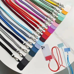 Correa de cordón ajustable Universal para teléfono móvil, cuerda colgante para el cuello, cordones antipérdida, accesorios para teléfono móvil, 1/2 Uds.